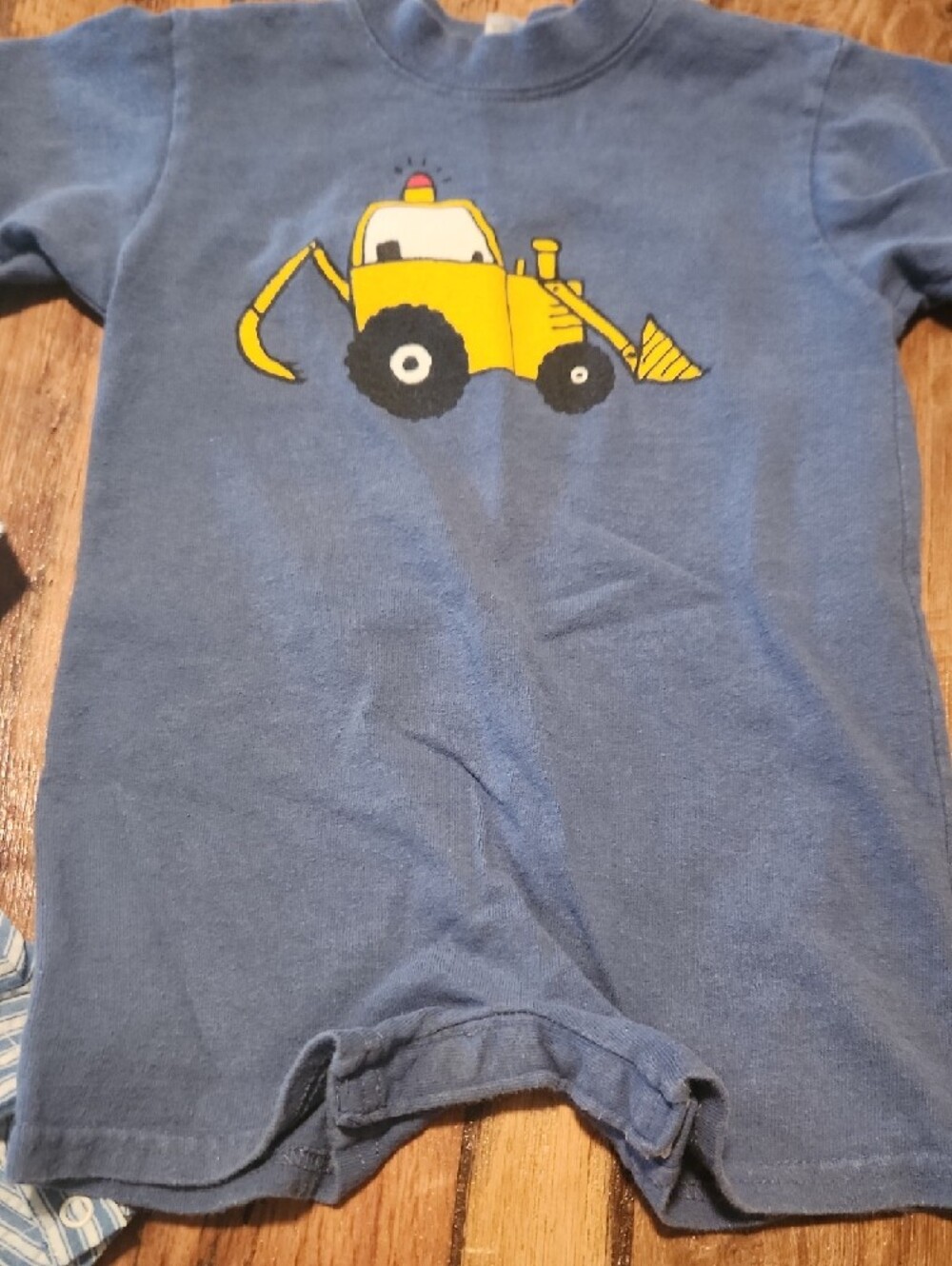 3 Toddler Rompers Blue & White Boys One-Piece Rompers Set - Picture 7 of 8